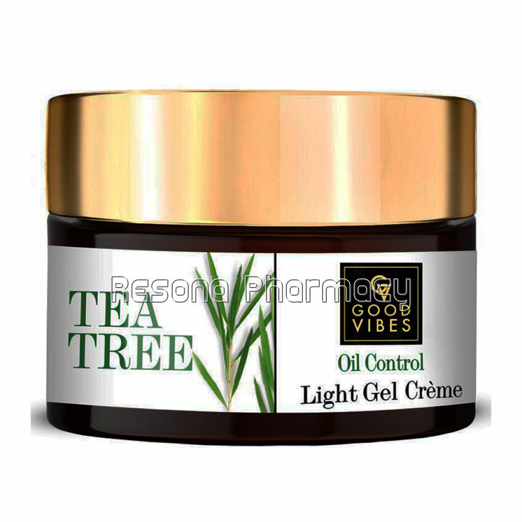 Good Vibes Oil Control Light Gel Cream   Tea Tree (50 G)