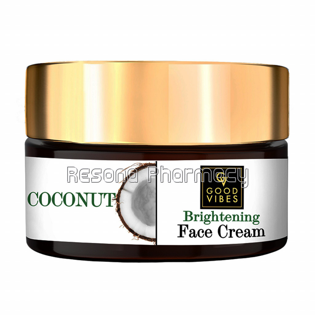 Good Vibes Brightening Face Cream   Coconut (100 G)