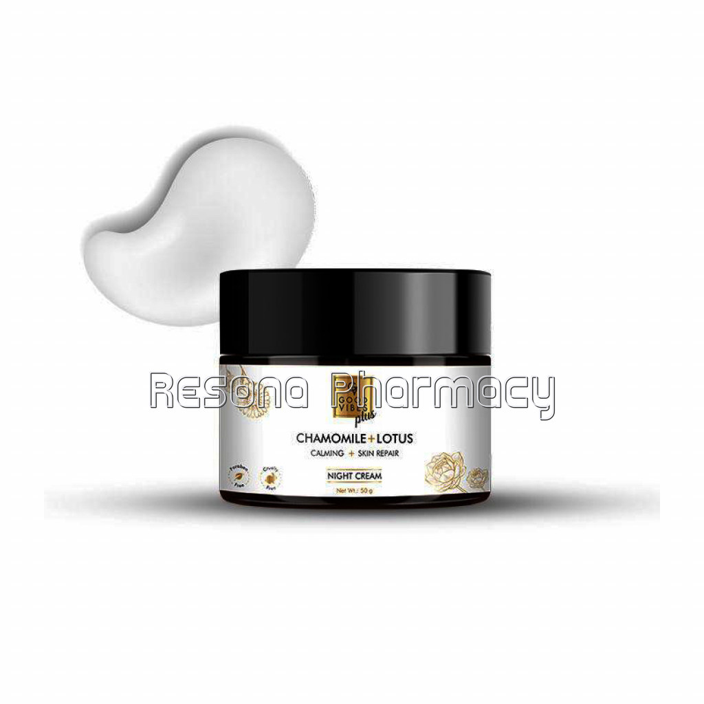 Good Vibes Plus Chamomile Plus Lotus Calming Plus Skin Repair Night Cream (50 Gm)