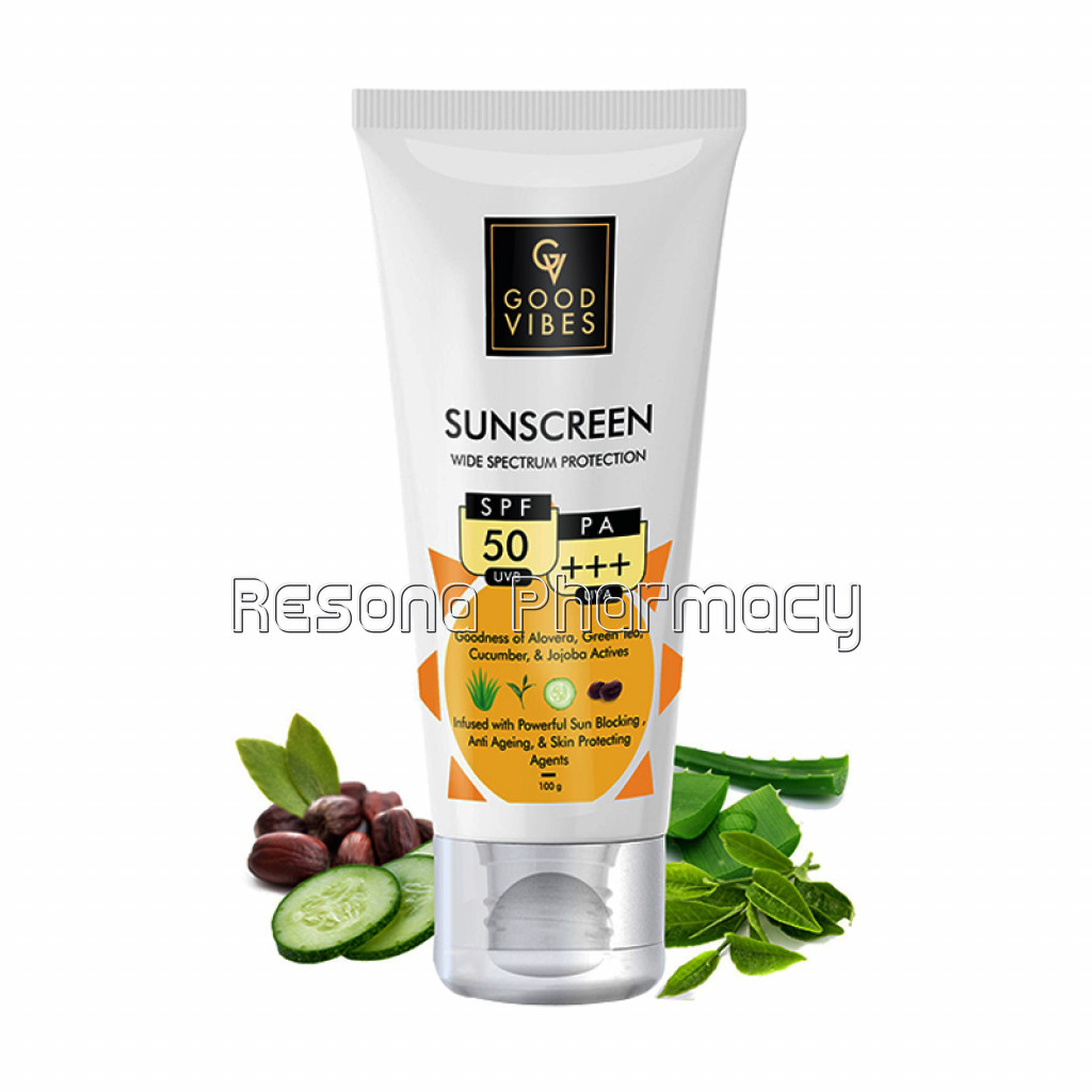 Good Vibes Wide Spectrum Sunscreen With Spf 50 (100 Gm)