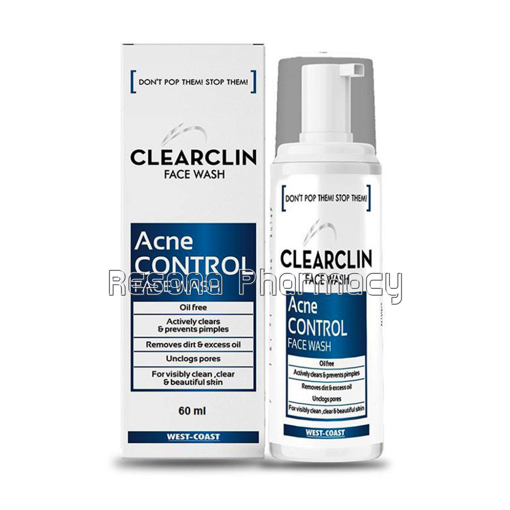 West Coast Clearclin Acne Control Facewash 60Ml | For Acne Control And Clear Glowing Skin