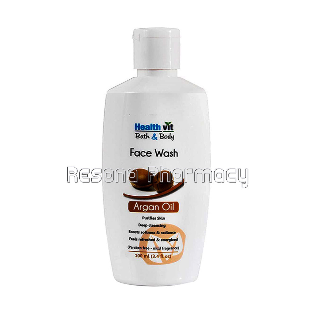Healthvit Bath and Body Argan Facewash 100Ml