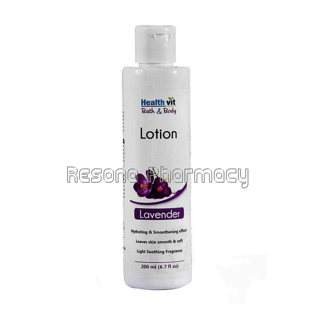 Healthvit Bath and Body Relaxing Lavender Face and Body Lotion | 200Ml