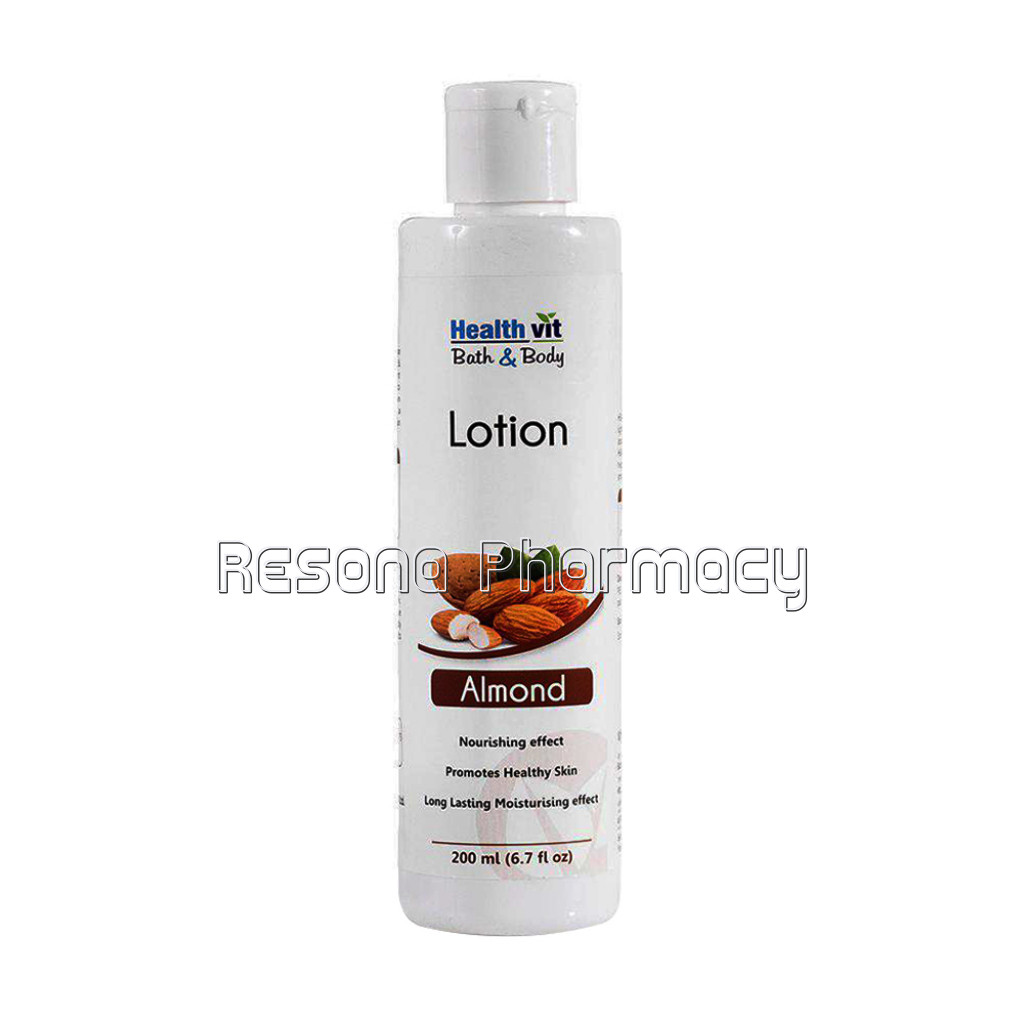 Healthvit Bath and Body Moisturizing Almond Face and Body Lotion | 200Ml