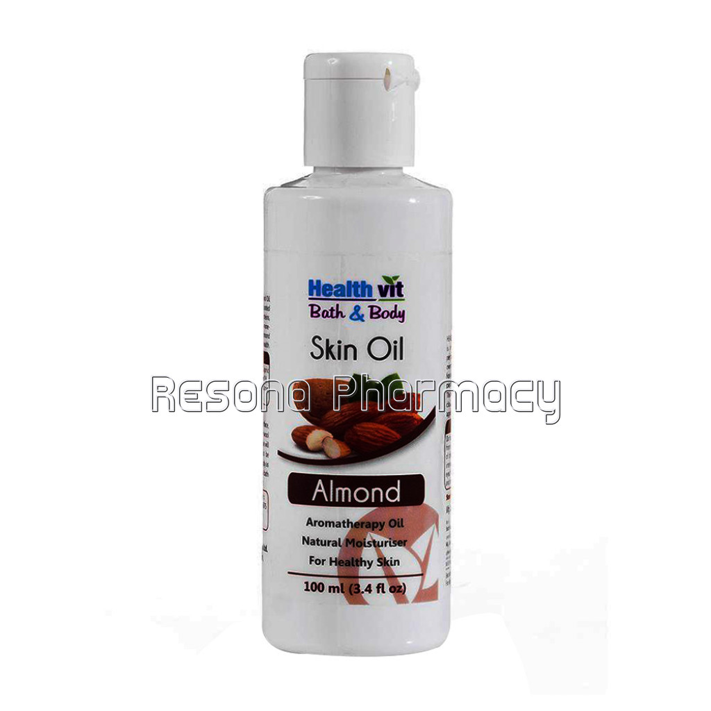 Healthvit Bath and Body Moisturizer Almond Skin Oil | 100Ml