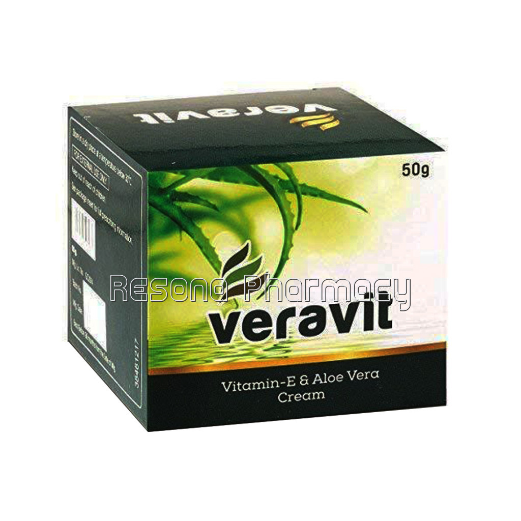 West Coast Veravit Vitamin E and Aloevera Cream, 50Gm
