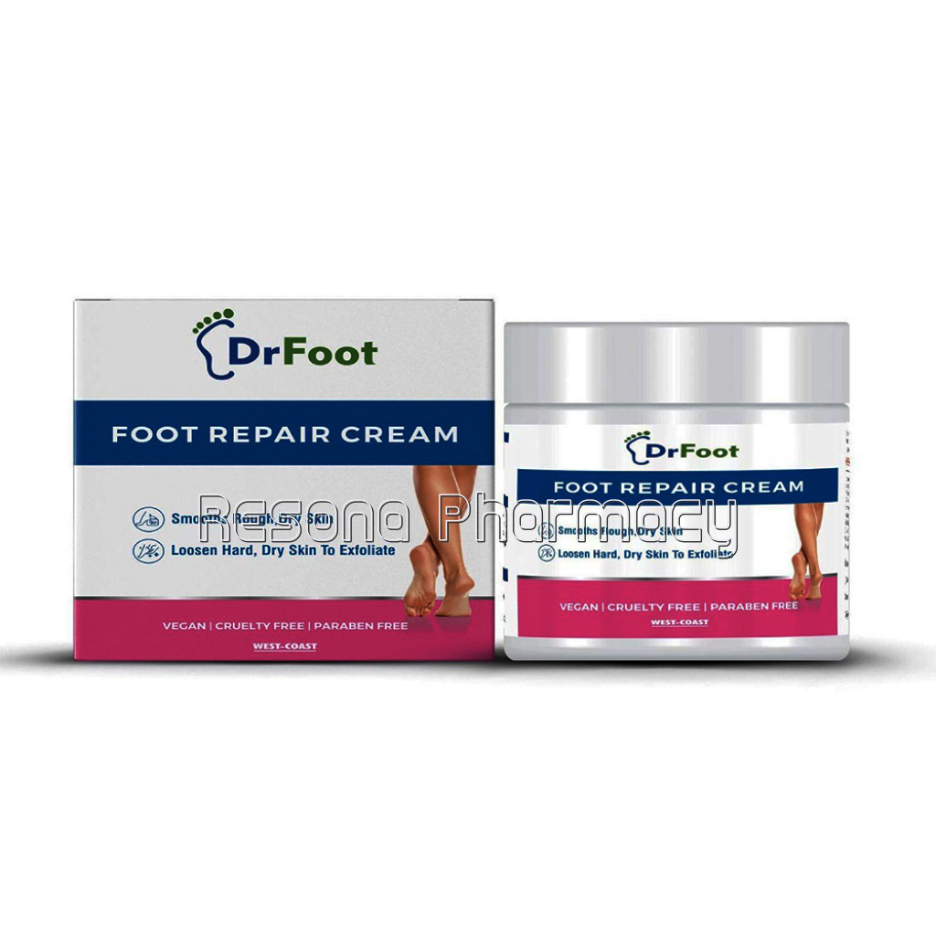 Dr Foot Foot Repair Cream, Foot Fungus, Dry Cracked Feet And Smelly Feet With Essential Oils   Tea Tree Oil, Antifungal Treatment Foot Repair   100 Gm