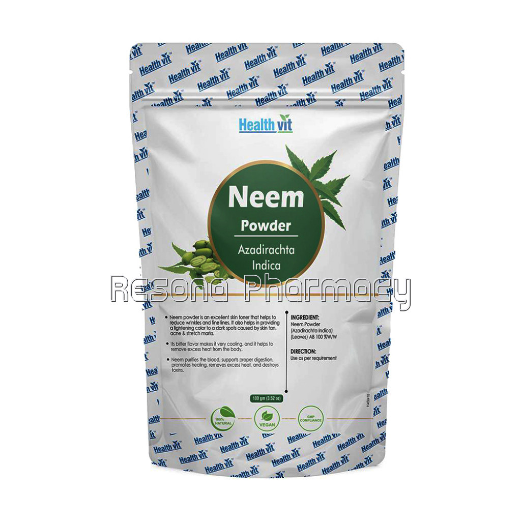 Healthvit NaturalNeem (Azadirachta Indica) Powder 100G