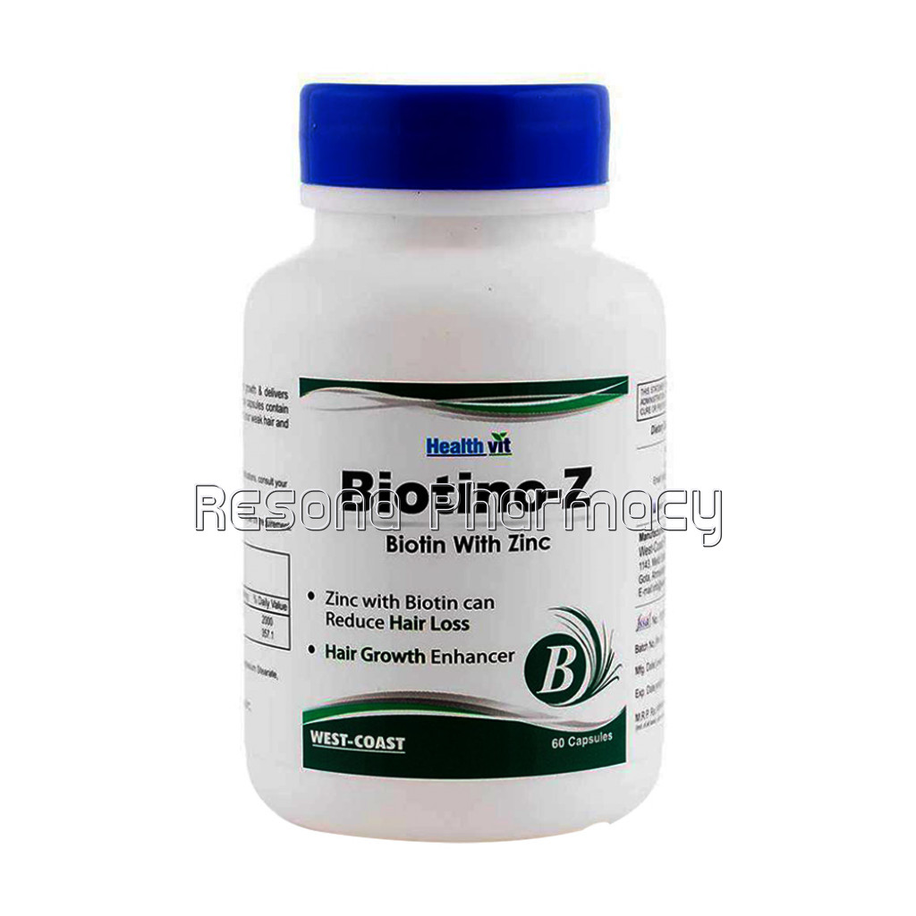 Healthvit Biotino Z Biotin With Zinc For Hair Growth
