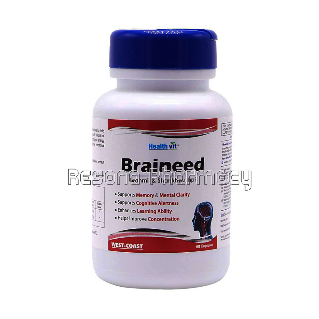 Healthvit Braineed Brahmi and Shankhpushpi Aid In Increasing Memory