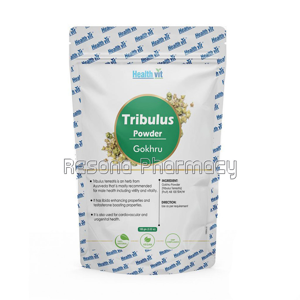 Healthvit NaturalTribulus (Gokhru) Powder Powder 100G
