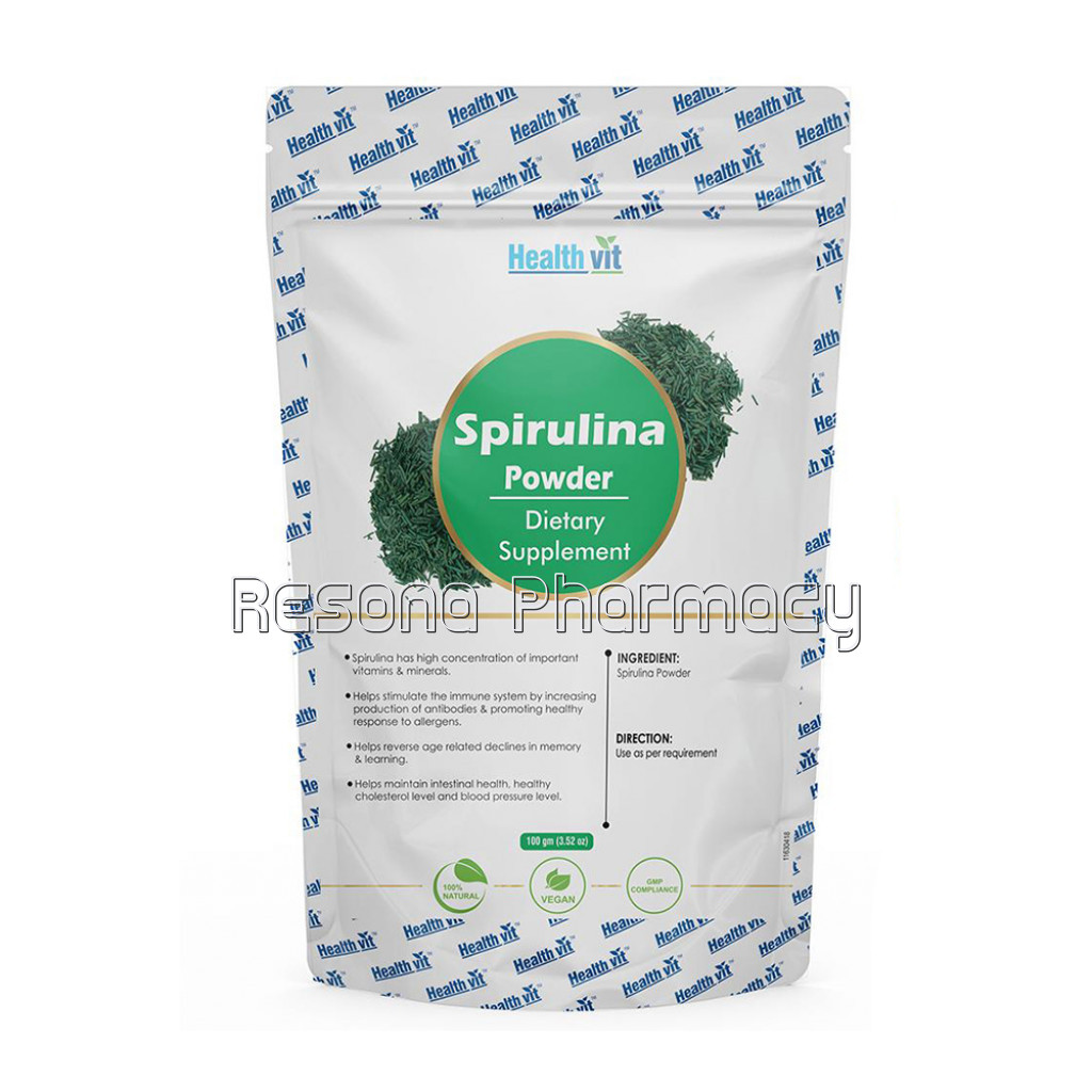 Healthvit NaturalSpiruli (Dietary Supplement) Powder 100G