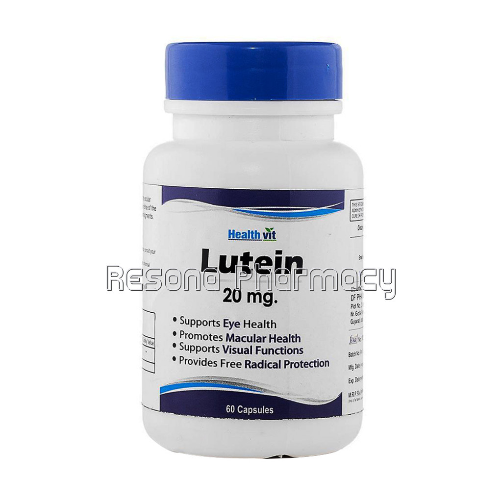 Healthvit Lutein 20Mg Nutrition For Eye,