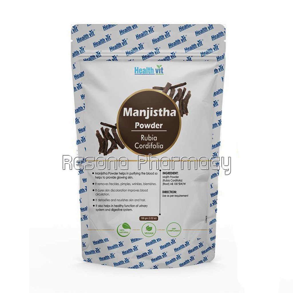 Healthvit NaturalManjistha (Rubio Cordifolia) Powder 100G