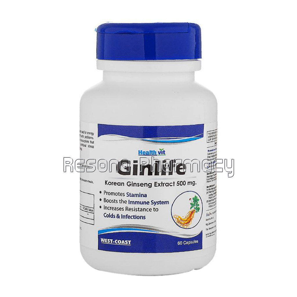Healthvit Korean Ginlife Ginseng For Energy And Stress 500Mg