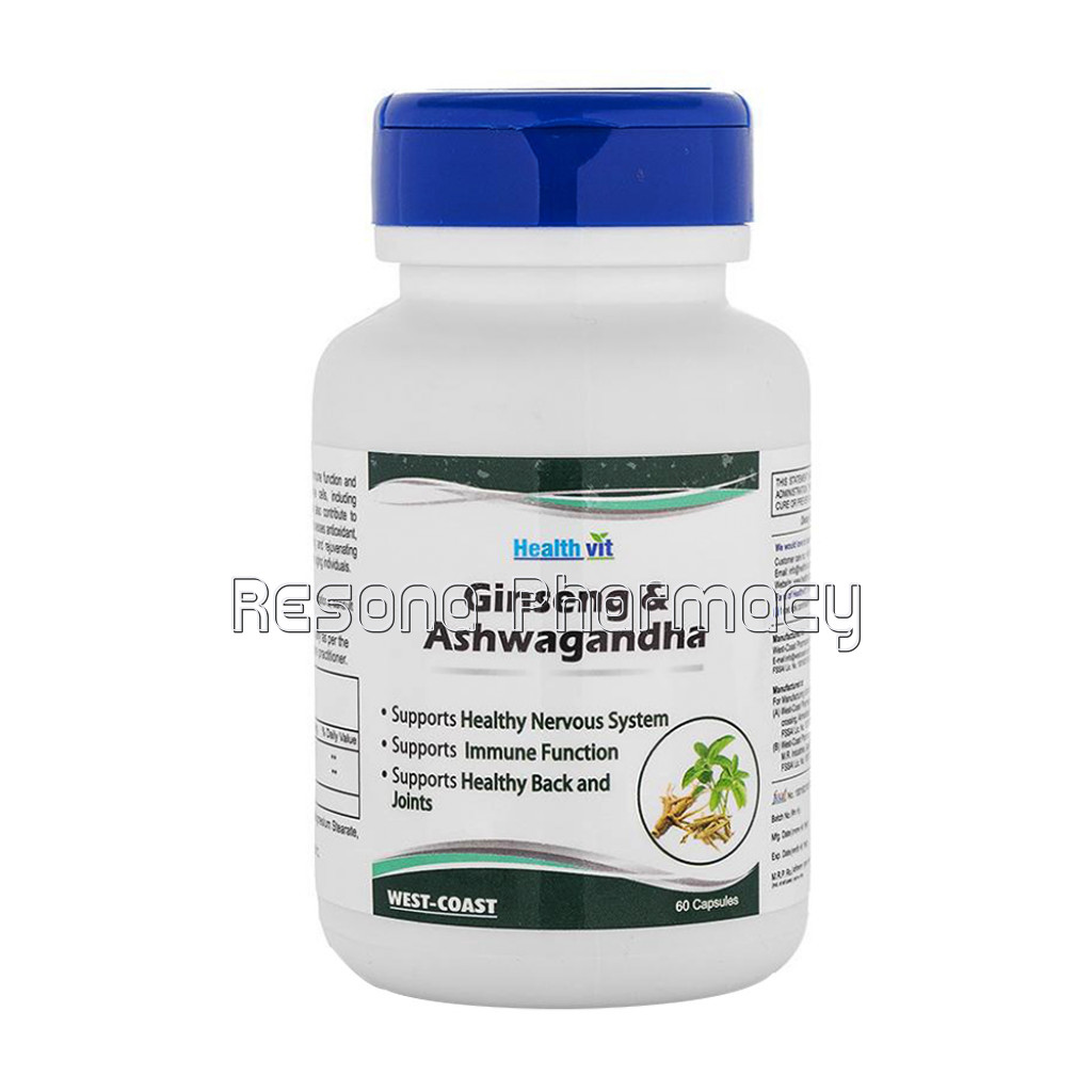 Healthvit Ginseng With Ashwagandha.