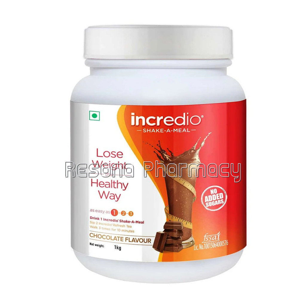 Incredio Weight Loss Shake, 1 Kg Chocolate