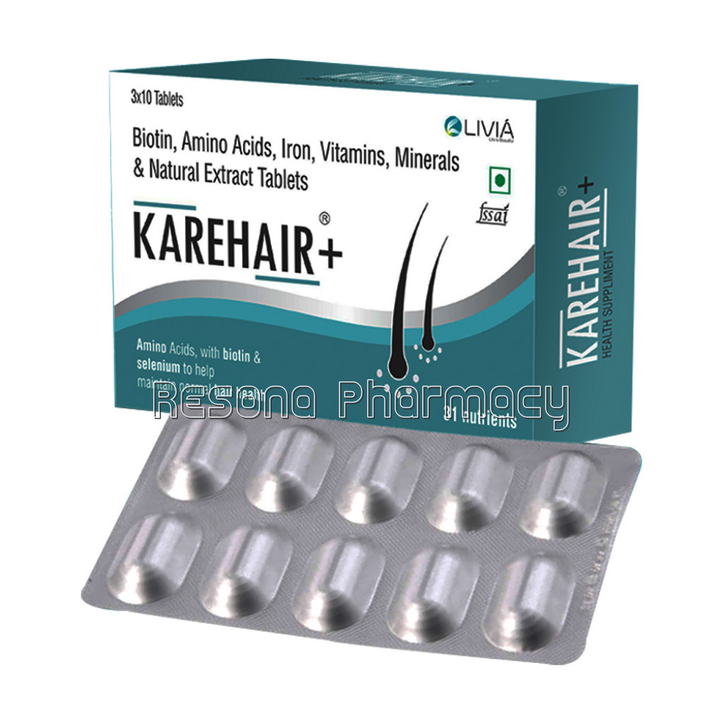 Karehair Plus 31 Nutrients Hair Supplement Tablets