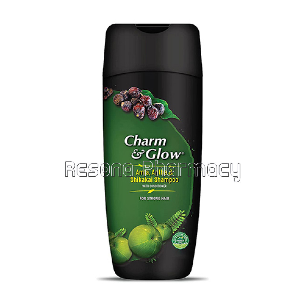 Charm and Glow Amla, Aritha and Shikakai Shampoo 350Ml