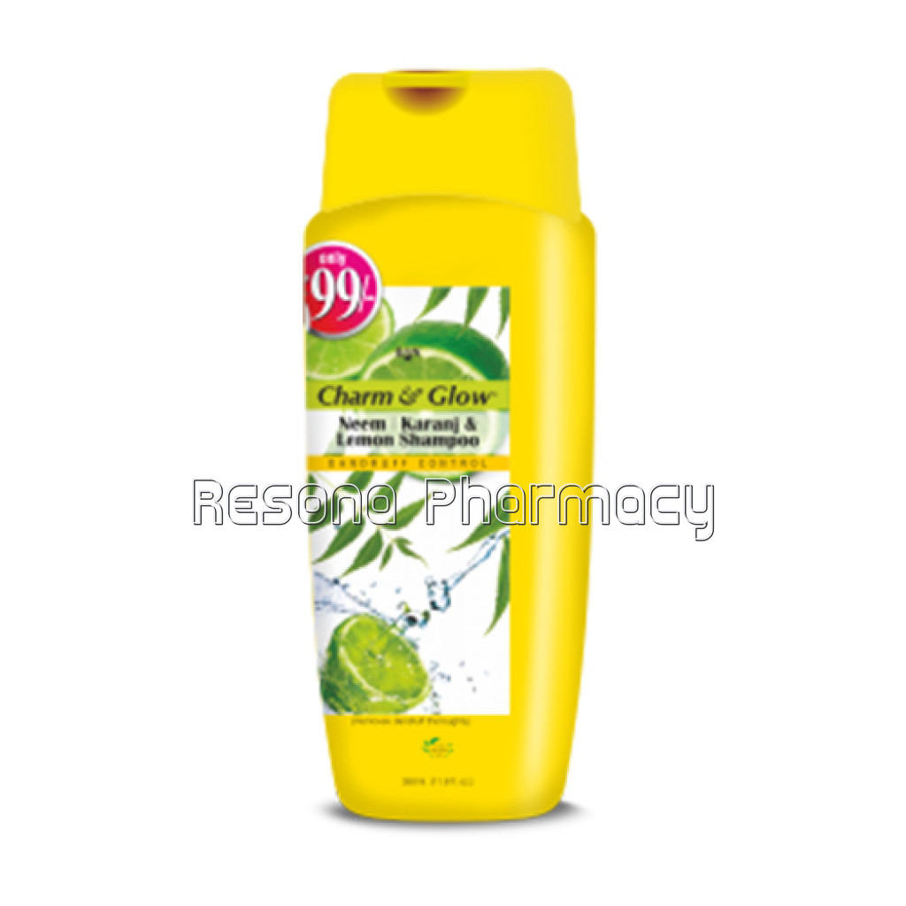 Charm and Glow Neem Karanj and Lemon Shampoo 1050Ml