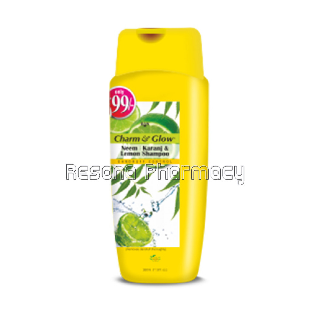 Charm and Glow Neem Karanj and Lemon Shampoo 350Ml