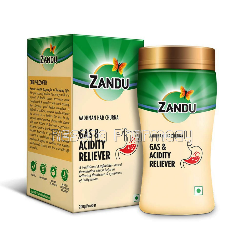 Ayurvedic Medicine For Acidity (Zandu Aadhman Har Churna)(200G)