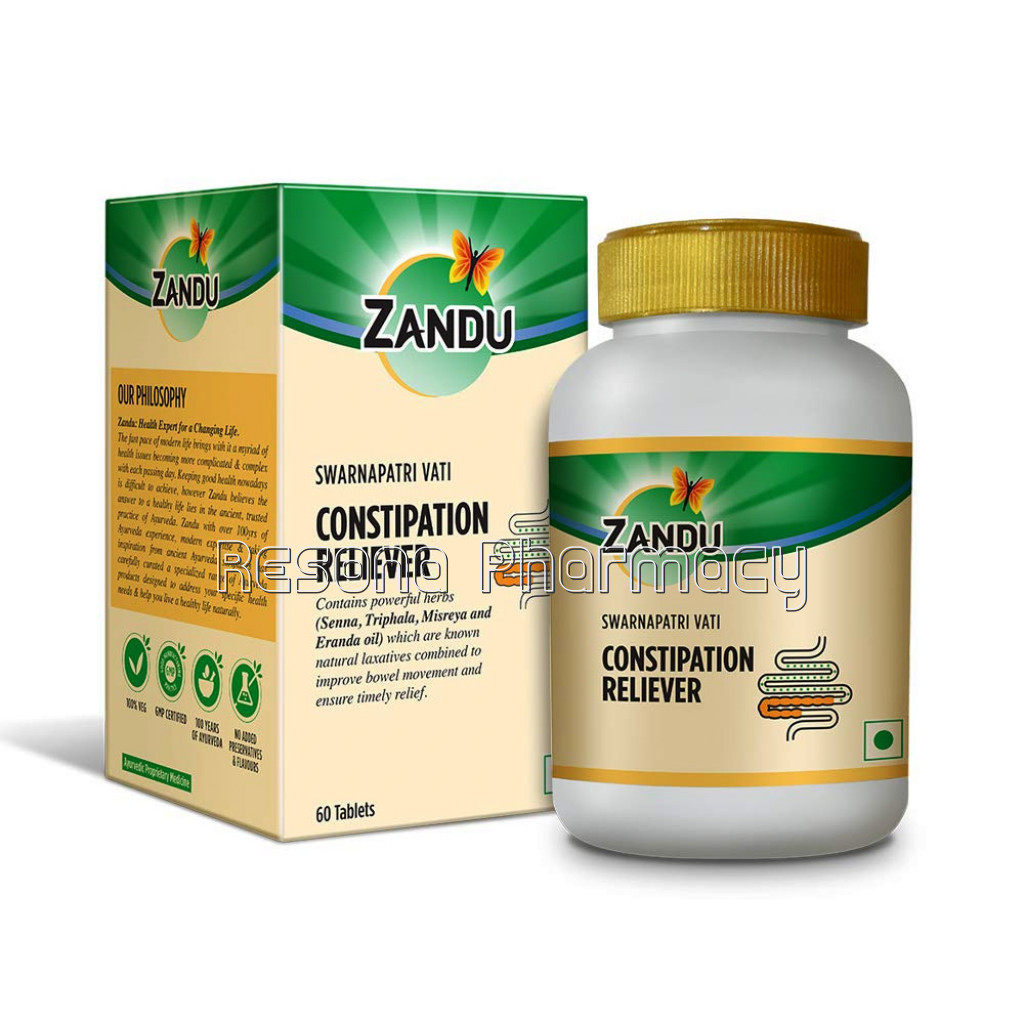Ayurvedic Constipation Tablets (Zandu Swarnapatri Vati)(60 Tabs)