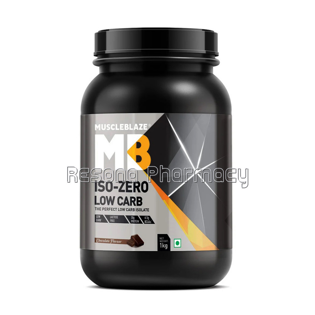 Muscleblaze Iso Zero Whey Protein Isolate 2.2 Ib Low Carb Chocolate