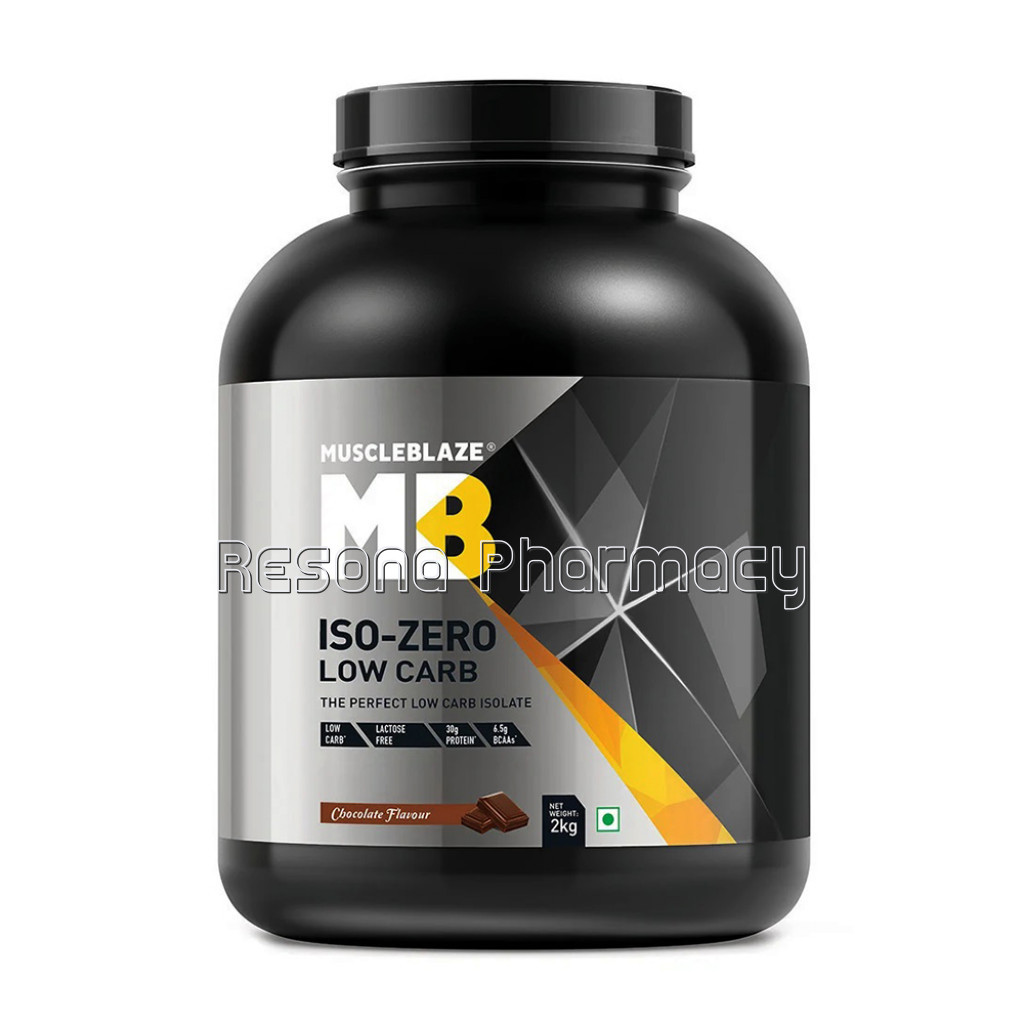 Muscleblaze Iso Zero Whey Protein Isolate 4.4 Ib Low Carb Chocolate