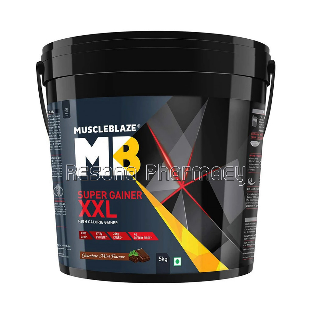 Muscleblaze Super Gainer Xxl Weight Gainer 11Ib Chocolate Mint