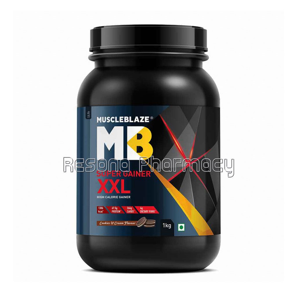 Muscleblaze Super Gainer Xxl Weight Gainer 2.2Ib Cookies and Cream