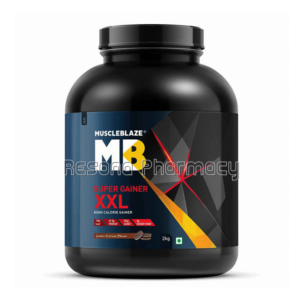 Muscleblaze Super Gainer Xxl Weight Gainer 4.4Ib Cookies and Cream