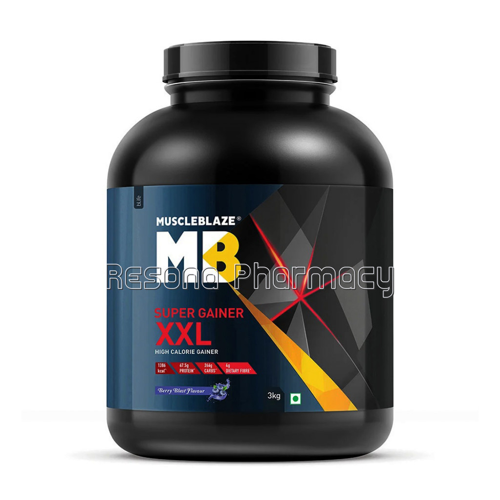 Muscleblaze Super Gainer Xxl Weight Gainer 6.6Ib Berry Blast