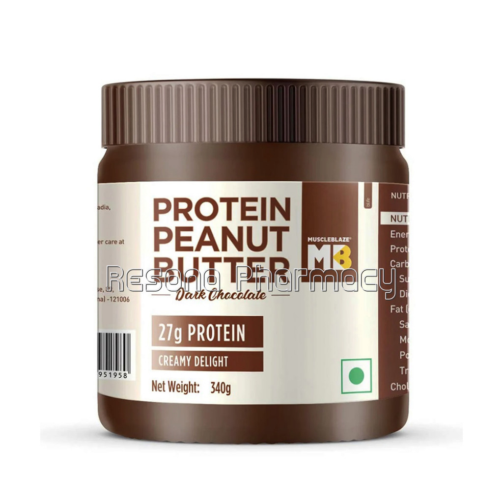 Muscleblaze High Protein Peanut Butter 0.340Kg Dark Chocolate Creamy