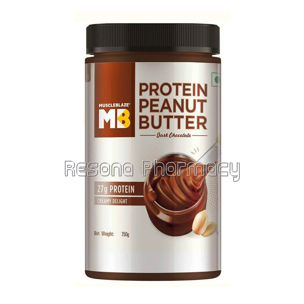 Muscleblaze High Protein Peanut Butter 0.750Kg Dark Chocolate Creamy