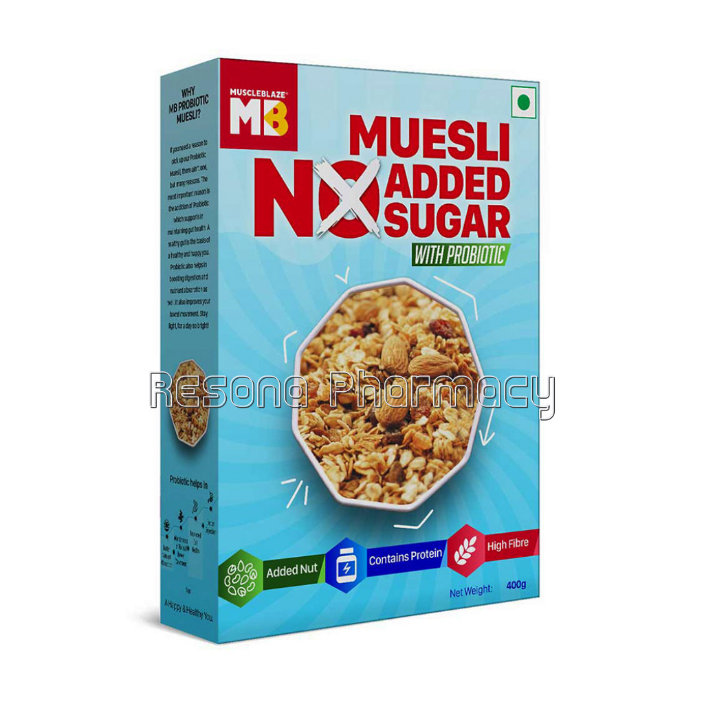 Muscleblaze Probiotic Muesli 0.4Kg No Added Sugar
