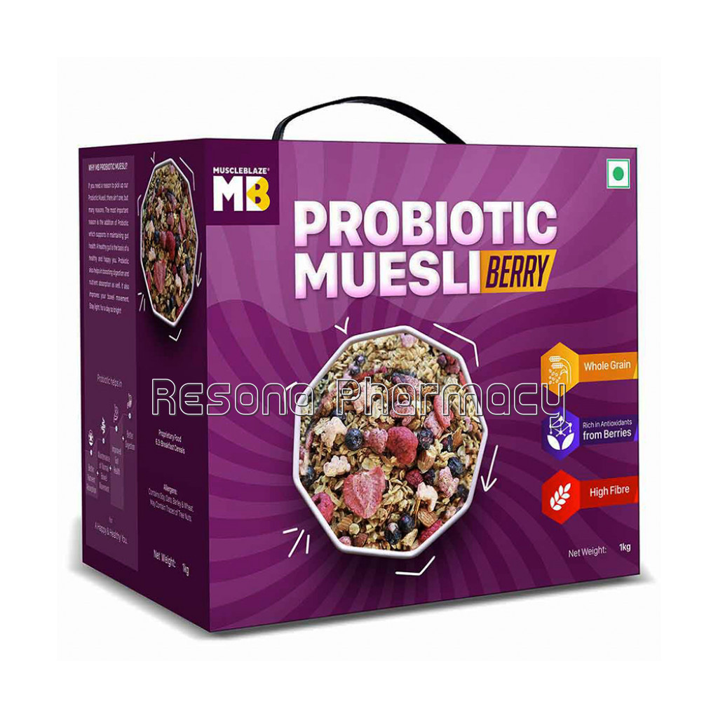 Muscleblaze Probiotic Muesli 1Kg Berry