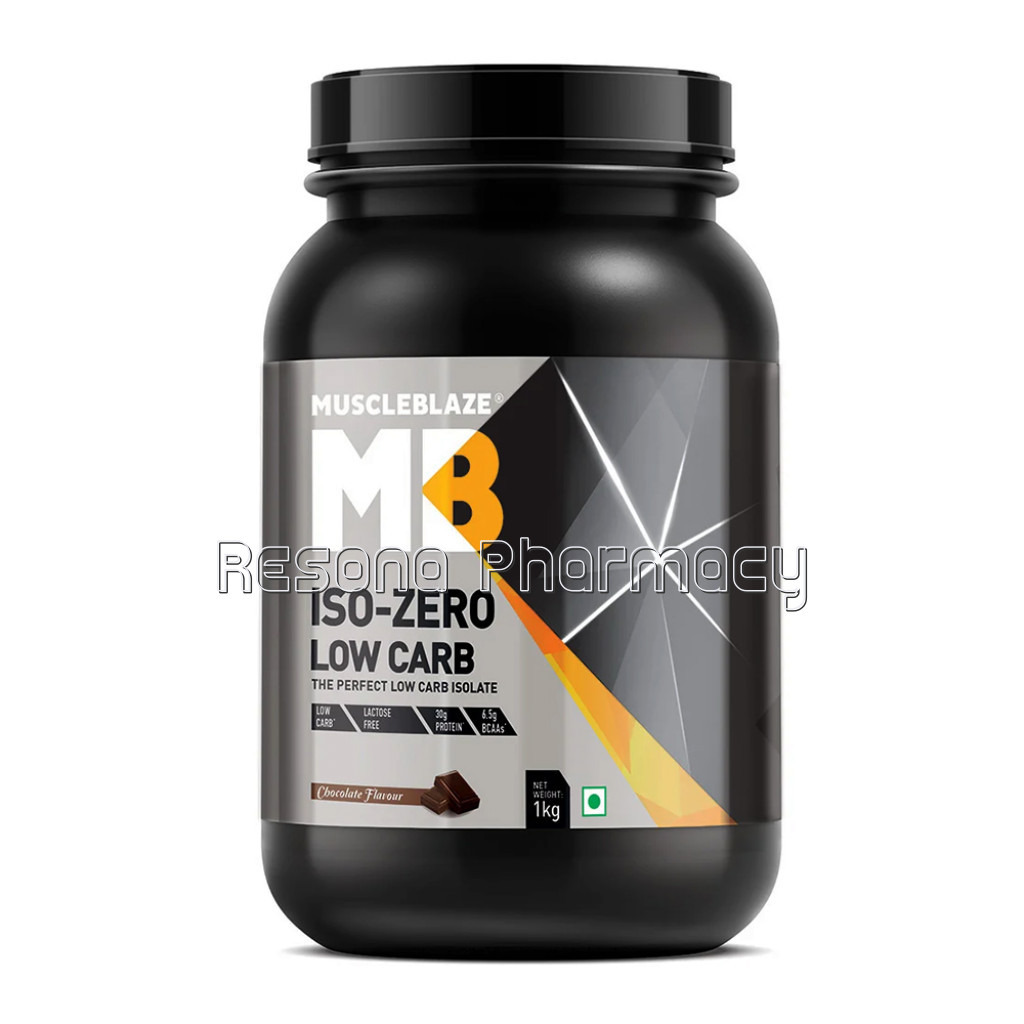 Muscleblaze Iso Zero Whey Protein Isolate 2.2Ib Low Carb Chocolate