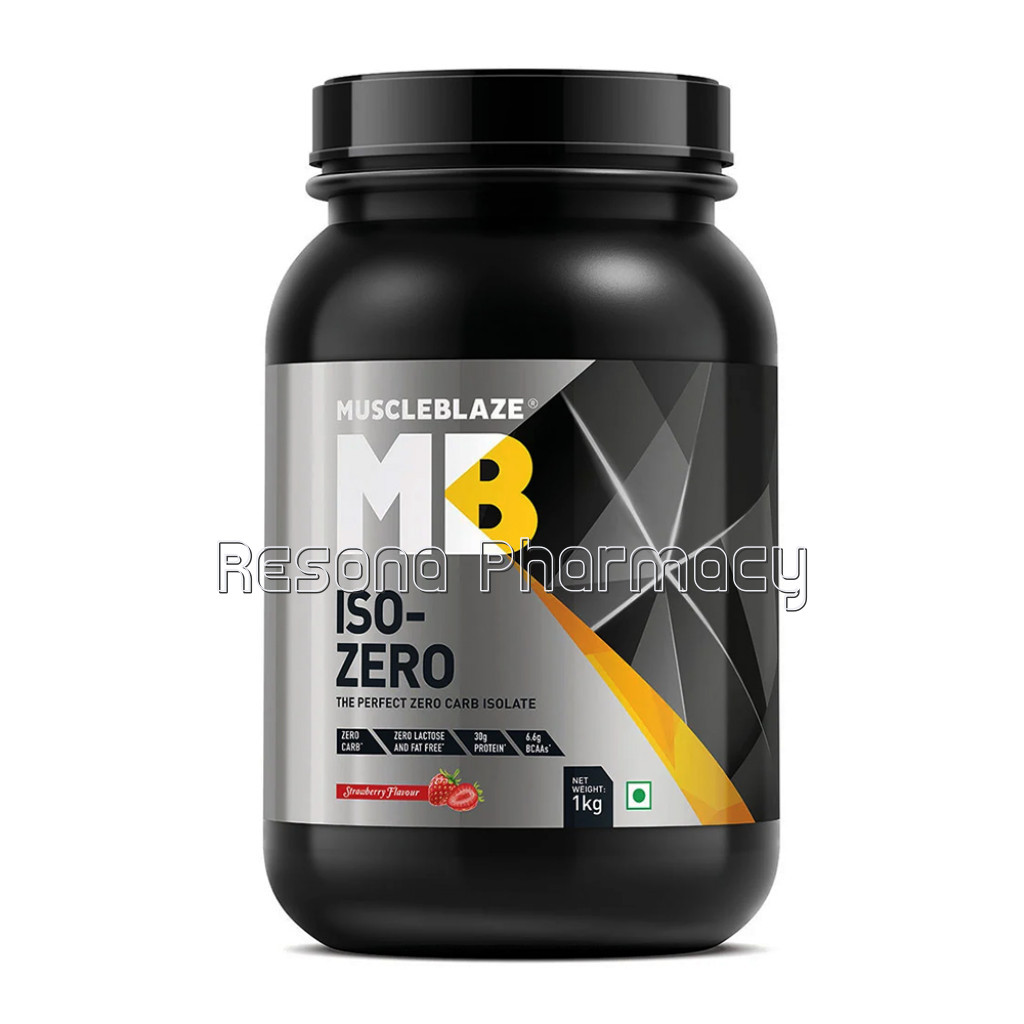 Muscleblaze Iso Zero Whey Protein Isolate 2.2Ib Zero Carb Strawberry