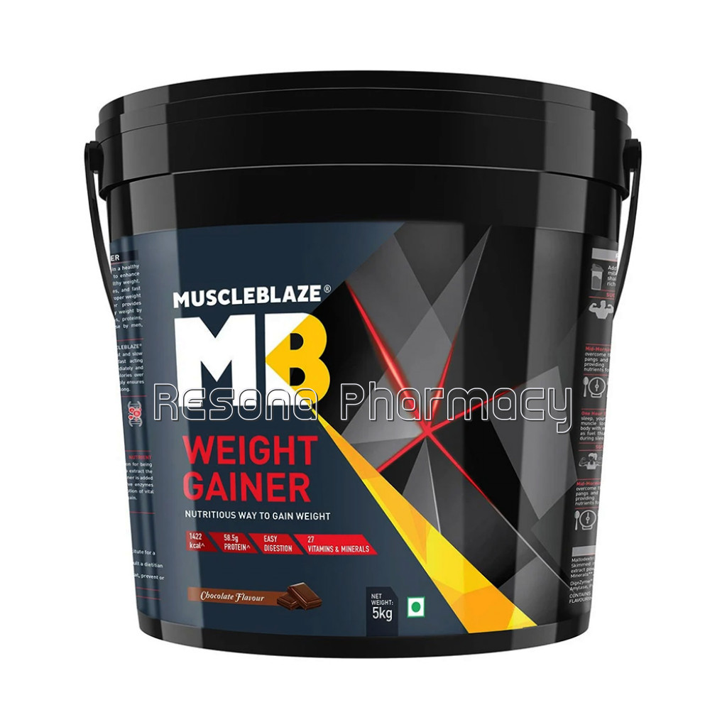Muscleblaze Weight Gainer With Added Digezyme Chocolate 11Ib