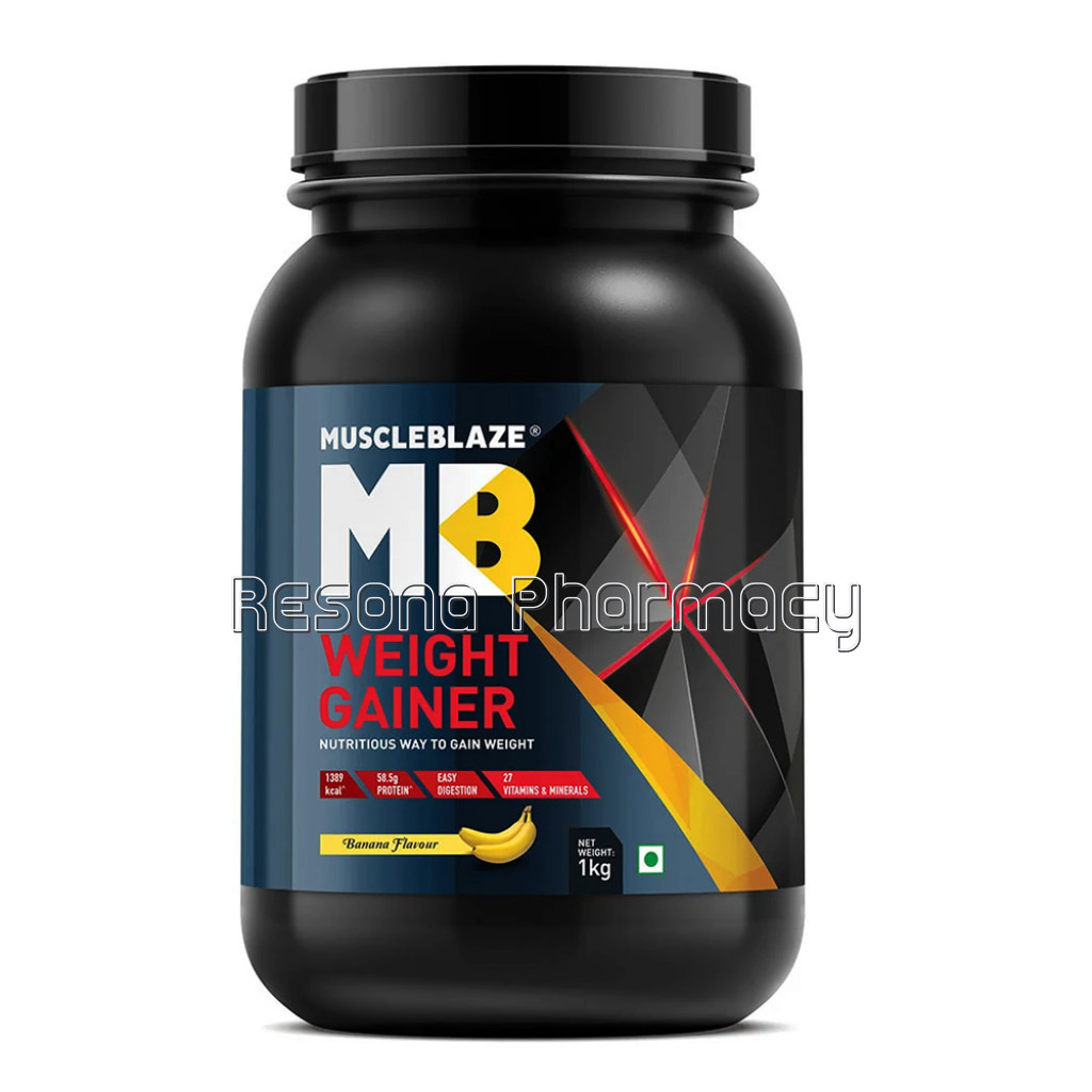 Muscleblaze Weight Gainer With Added Digezyme 2.2Ib Banana