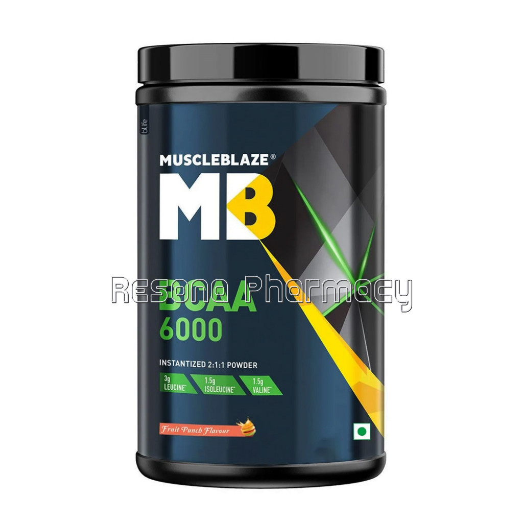 Muscleblaze Bcaa 6000 Amino Acid Supplement Powder 0.88Ib Tangy Orange