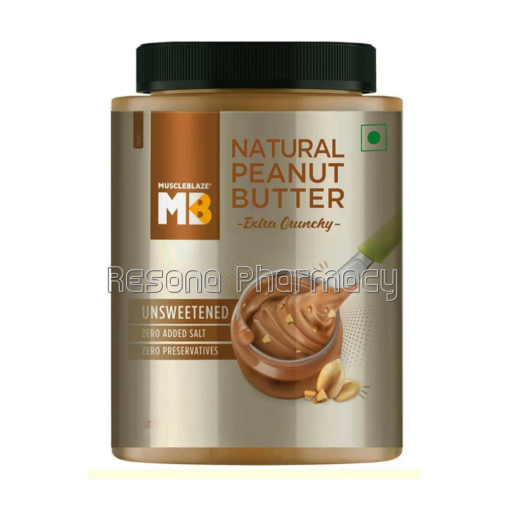 Muscleblaze NaNaturalPeanut Butter Unsweetened 0.750Kg Crunchy