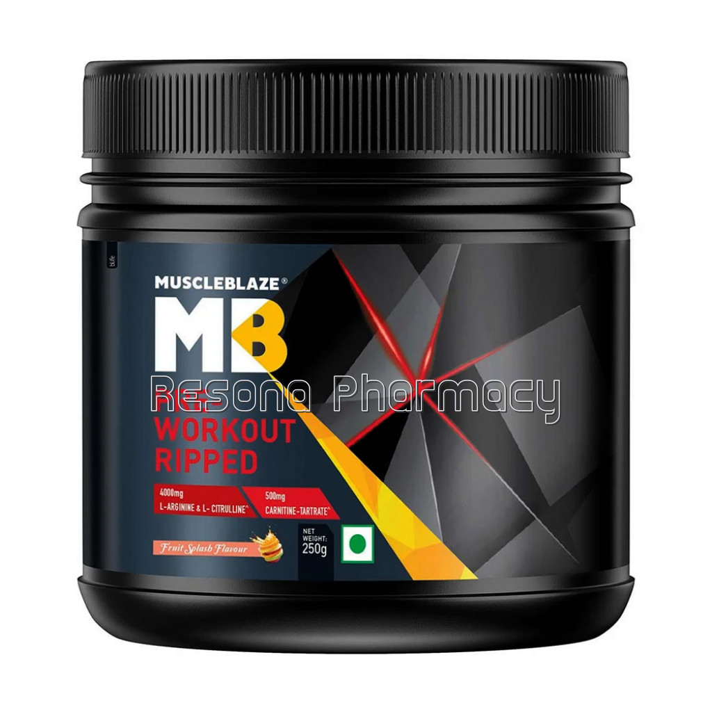 Muscleblaze Pre Workout Ripped 0.55Ib Fruit Splash