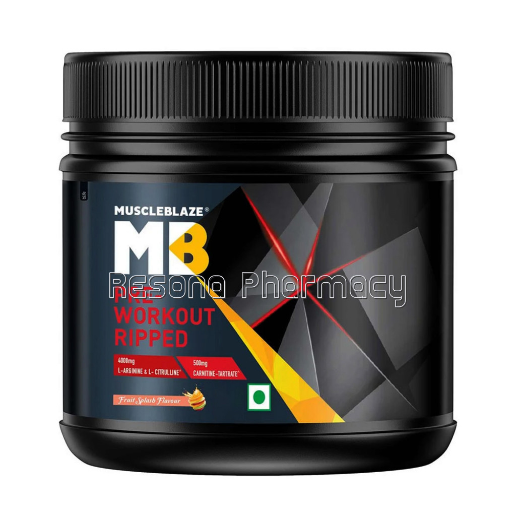 Muscleblaze Pre Workout Ripped 0.55Ib Raspberry Lemonade