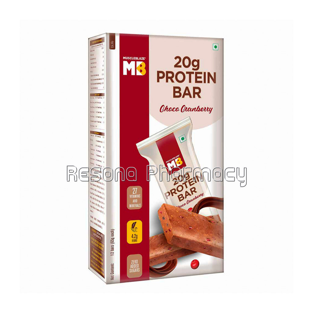 Muscleblaze Protein Bar (20G Protein) Choco Cranberry