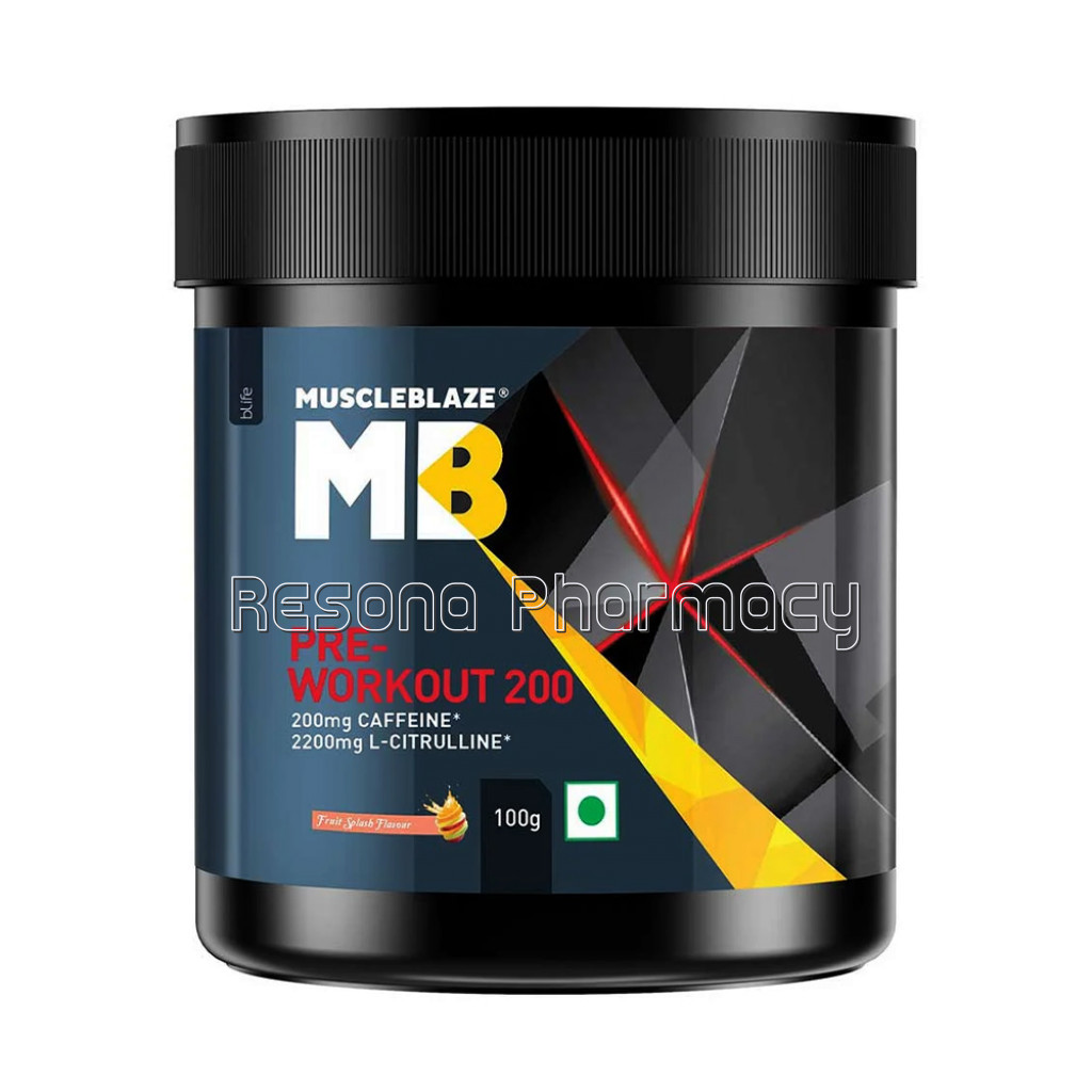Muscleblaze Pre Workout 200 0.22Ib Fruit Splash