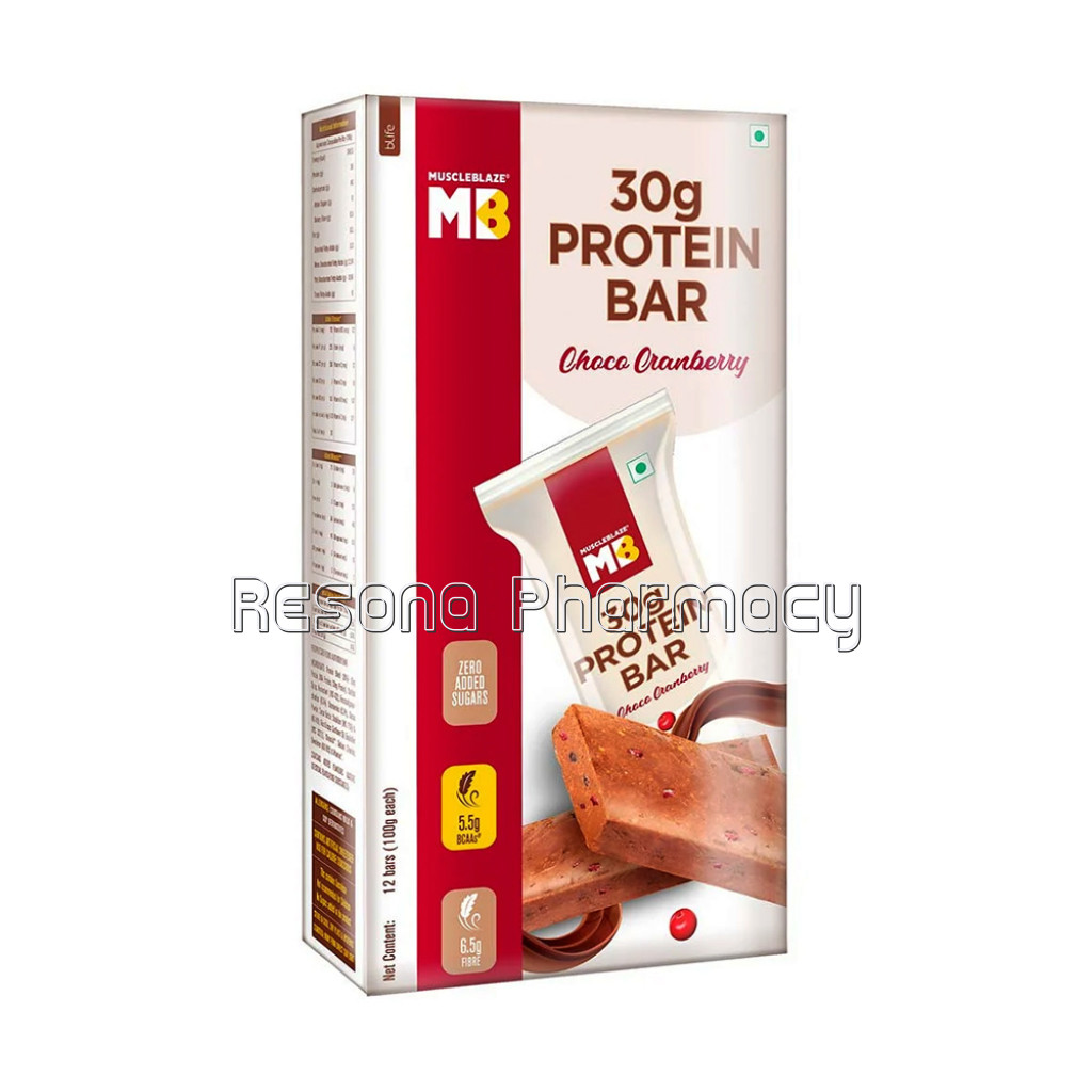 Muscleblaze Hi Protein Bar (30G Protein) Choco Cranberry 12'S