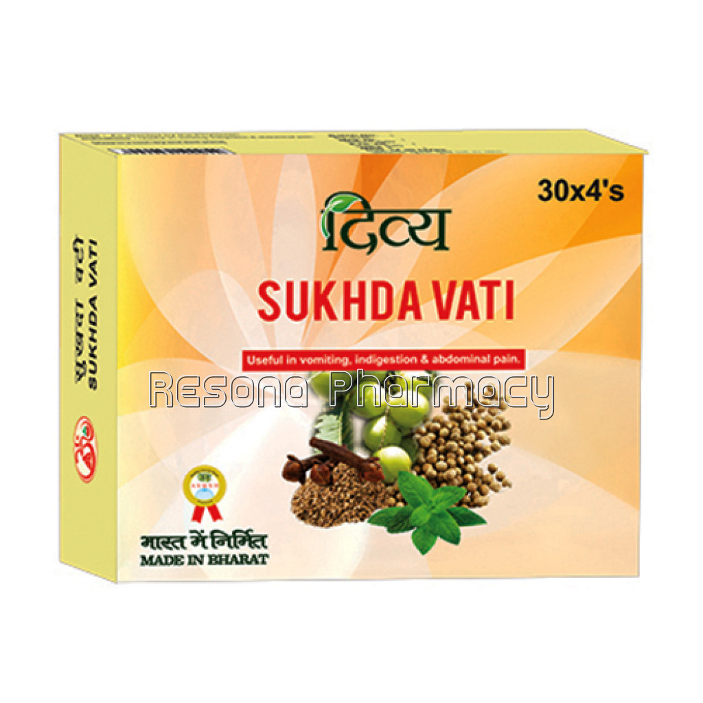 Divya Sukhda Vati 30*4 60 Gm