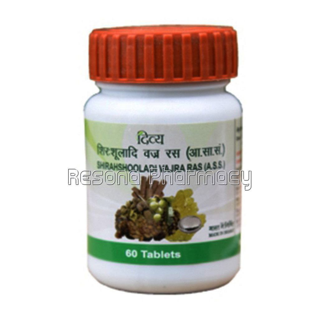 Divya Shirahshooladi Vajra Ras 60 Tab 30 Gm
